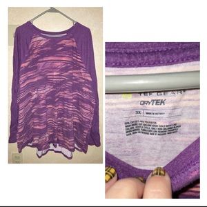 Plus size long sleeve tshirt